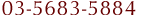03-5683-5884�i�Ǘ��� �Ǘ��� �̗p�S���j