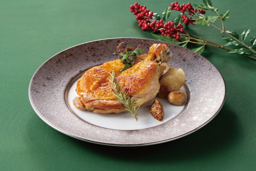 国産鶏もも肉のコンフィ