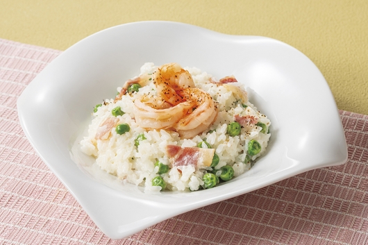 グリーンピースのフランス風リゾット