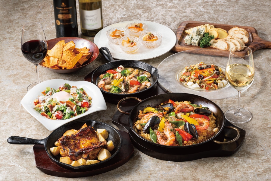 コース Soleil（全8品）通常価格￥7,500　※画像は4名様分