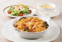 海老出汁風味の海老と帆立のマカロニグラタン