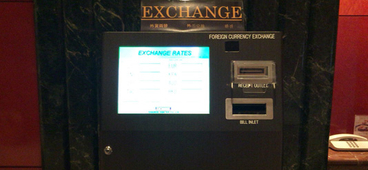 Foreign Money Exchange Machine